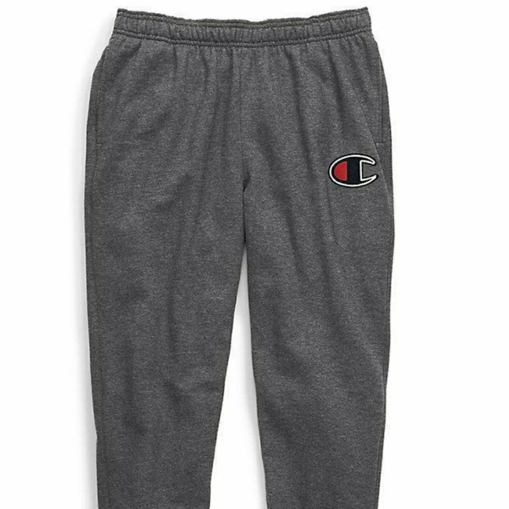 Champion grey sweatpants large logo NWT 2X 2XL XXL